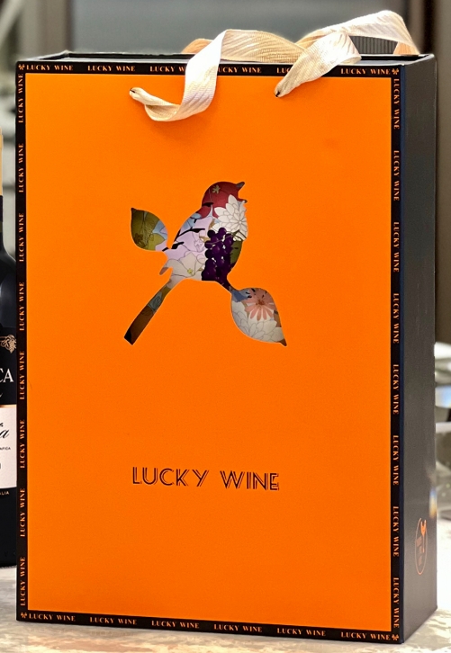 双支幸运鸟橙色纸盒
